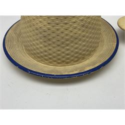  19th century Wedgwood drabware beehive honey pot, together with another similar example, Wedgwood H12cm 