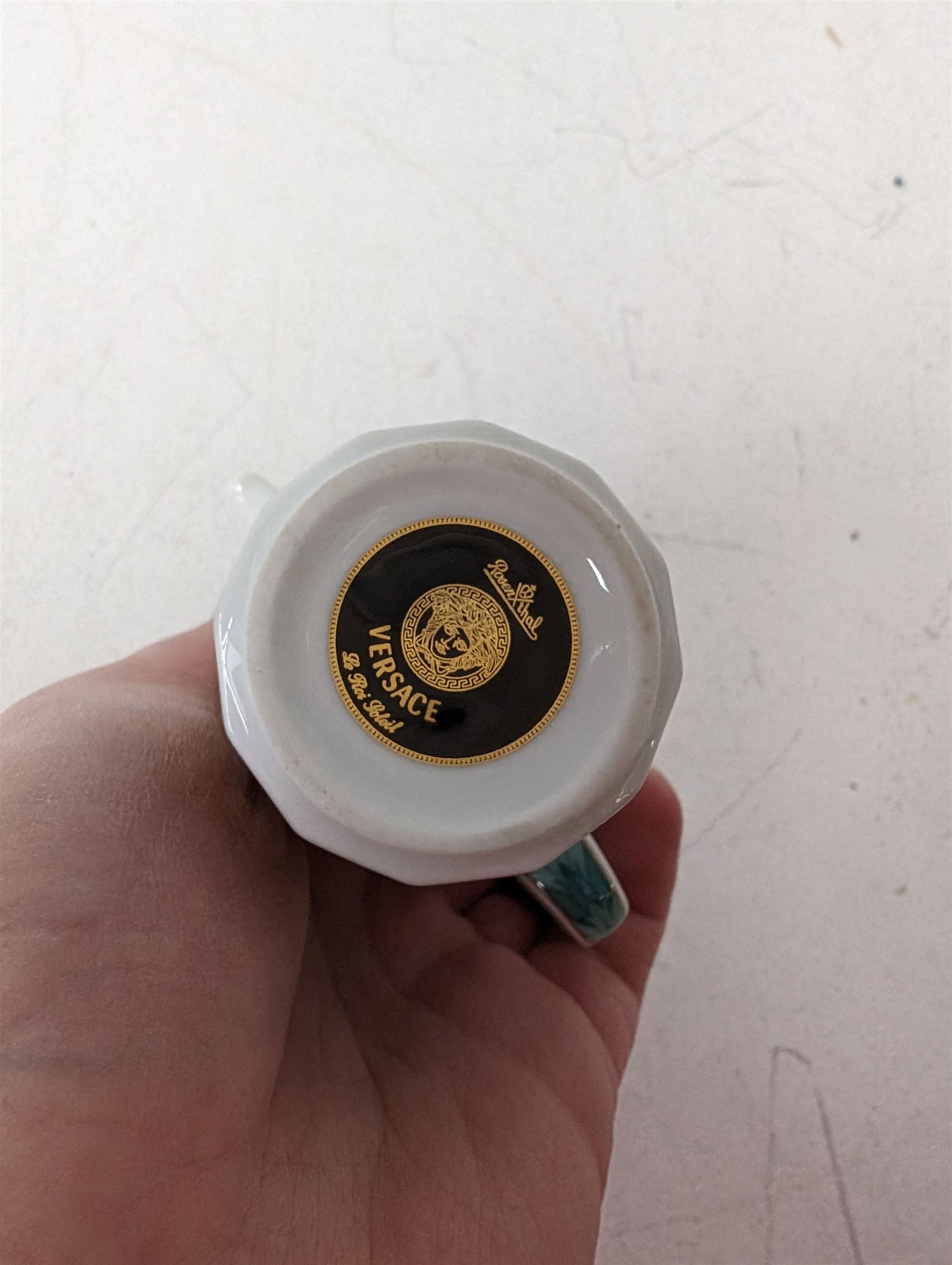 Rosenthal Versace Le Roi Soleil pattern miniature coffee pot  