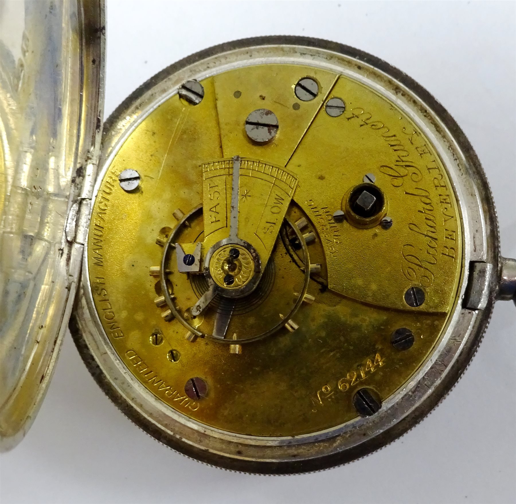 Victorian silver pair cased pocket watch by Maughan Beverley, case by Robert John Pike, London 1873 and a silver  pocket watch by Richard Grunert Beverley, case by The Lancashire Watch Co Ltd, Chester 1894