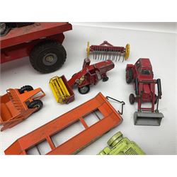 Tri-ang tin-plate breakdown lorry and mobile crane; Steiff plush covered polar bear; and quantity of unboxed and playworn die-cast models by Dinky, Corgi, Spot-On etc