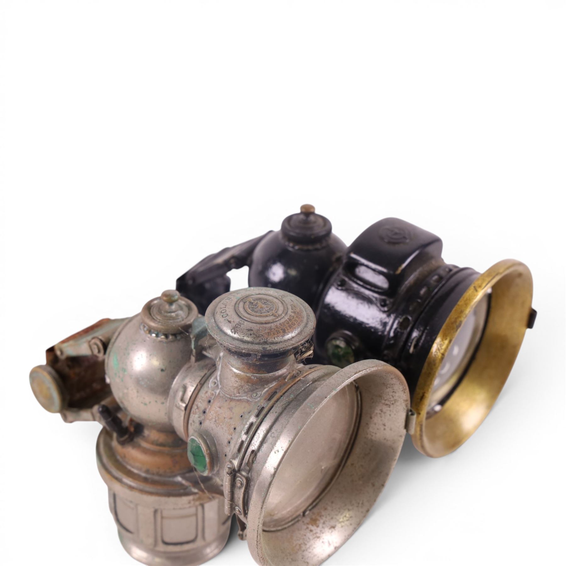Lucas Colonia King lamp for motorcycles/bicycles together with another similar 