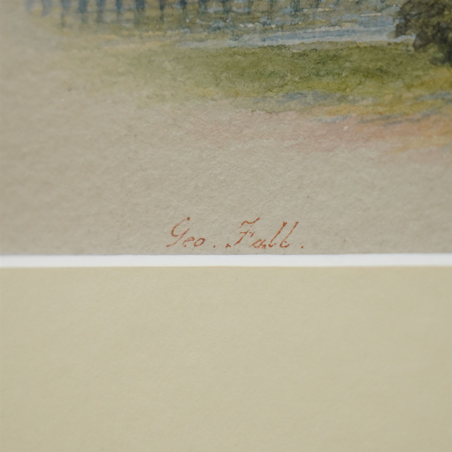 George Fall (British 1848-1925): View of the York Minster and Ouse, watercolour signed 18cm x 23cm