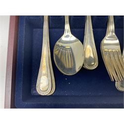Viners 'The Parish Collection' 58 piece canteen of silver-plated cutlery in wood case