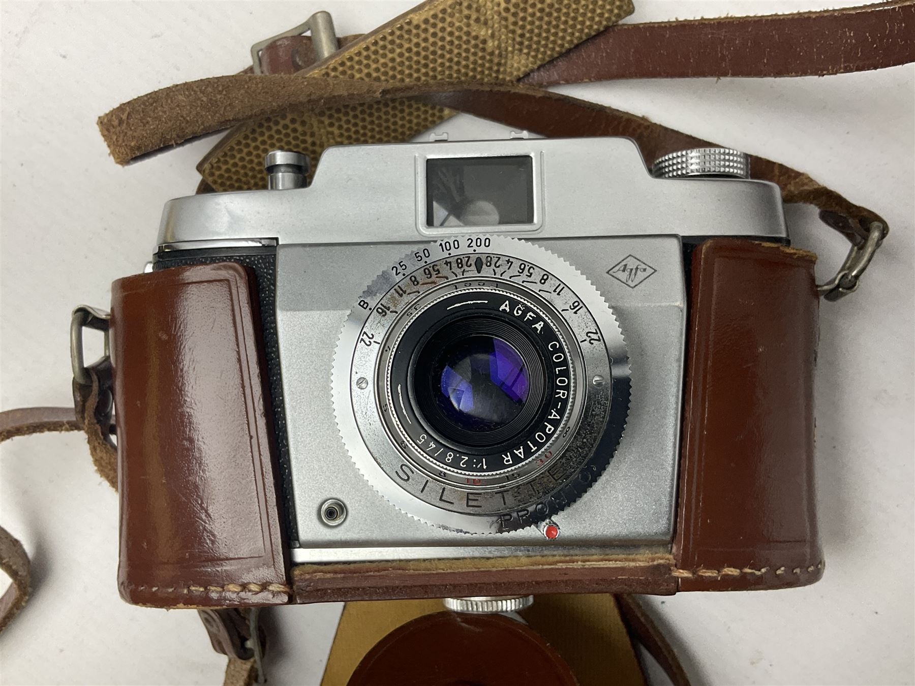 Collection of cameras and lenses, to include Pentax Program A camera body, serial no 123759, with 'Pentax-A zoom 1:3.5-4.5 28-80mm' len, Praktica EE2 camera body with 'Pentacon electric 1.8/50' lens etc, together with a Manfrotto tripod 