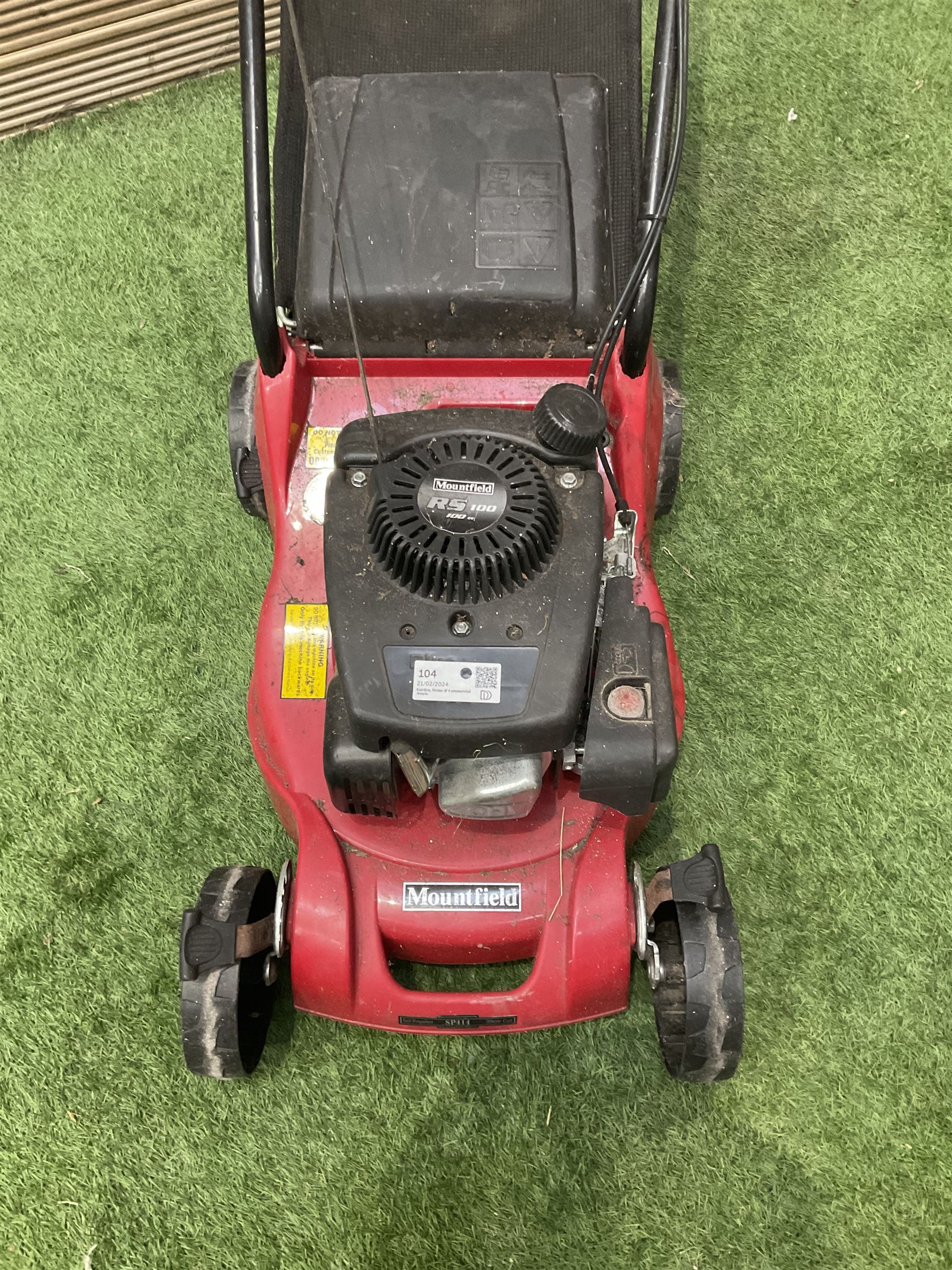 Mountfield rs100 petrol lawnmower hotsell
