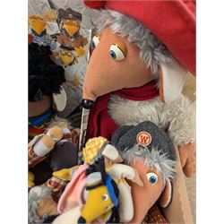 Collection of Womble toys, including First Love and Mcdonalds examples