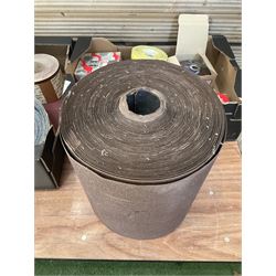 Collection of sandpaper belts, sanding discs and loose sandpaper - THIS LOT IS TO BE COLLECTED BY APPOINTMENT FROM DUGGLEBY STORAGE, GREAT HILL, EASTFIELD, SCARBOROUGH, YO11 3TX