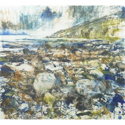 Robert J Dutton (Yorkshire Contemporary): 'Low Winter Tide - Church Bay Anglesey', limited...