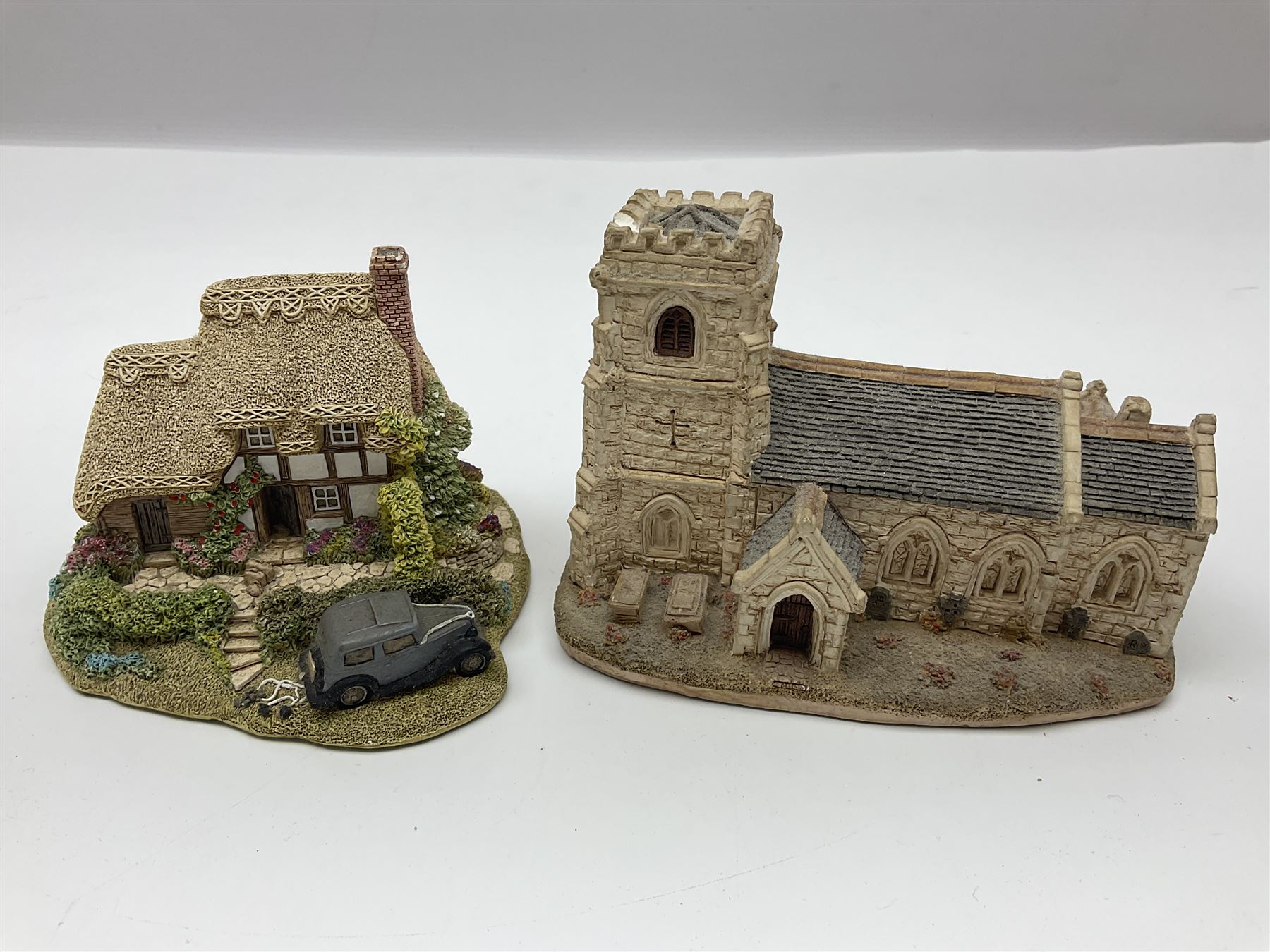 Twenty five Lilliput Lane, to include Village School, Greensted Church, The Chocolate House etc 
