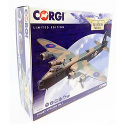 Corgi Aviation Archive - limited edition AA39502 1:72 scale model of Short Stirling Mk.1 bomber No.1208/2200, boxed with certificate card