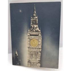 Frank Henry Mason (Staithes Group 1875-1965): 'Esperance Bay' - Steam Liner, crayon sketch signed with initials and titled 9cm x 14.5cm, attached inside a Tuck card depicting Big Ben
Provenance: from the estate of Christine Dexter and by descent from the artist's sister Eleanor Marie (Nellie)