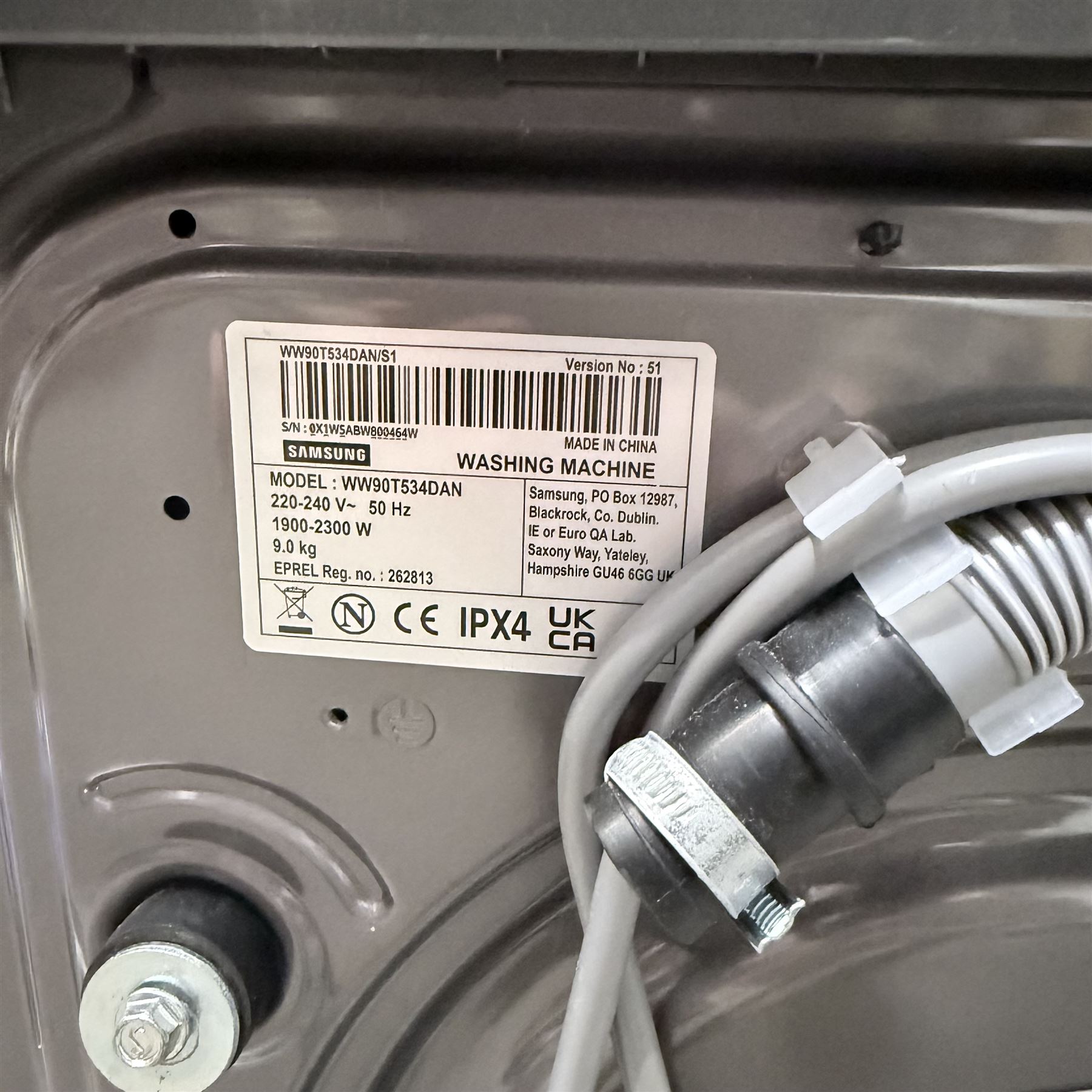 Samsung Washing Machine - WW90T534DAN