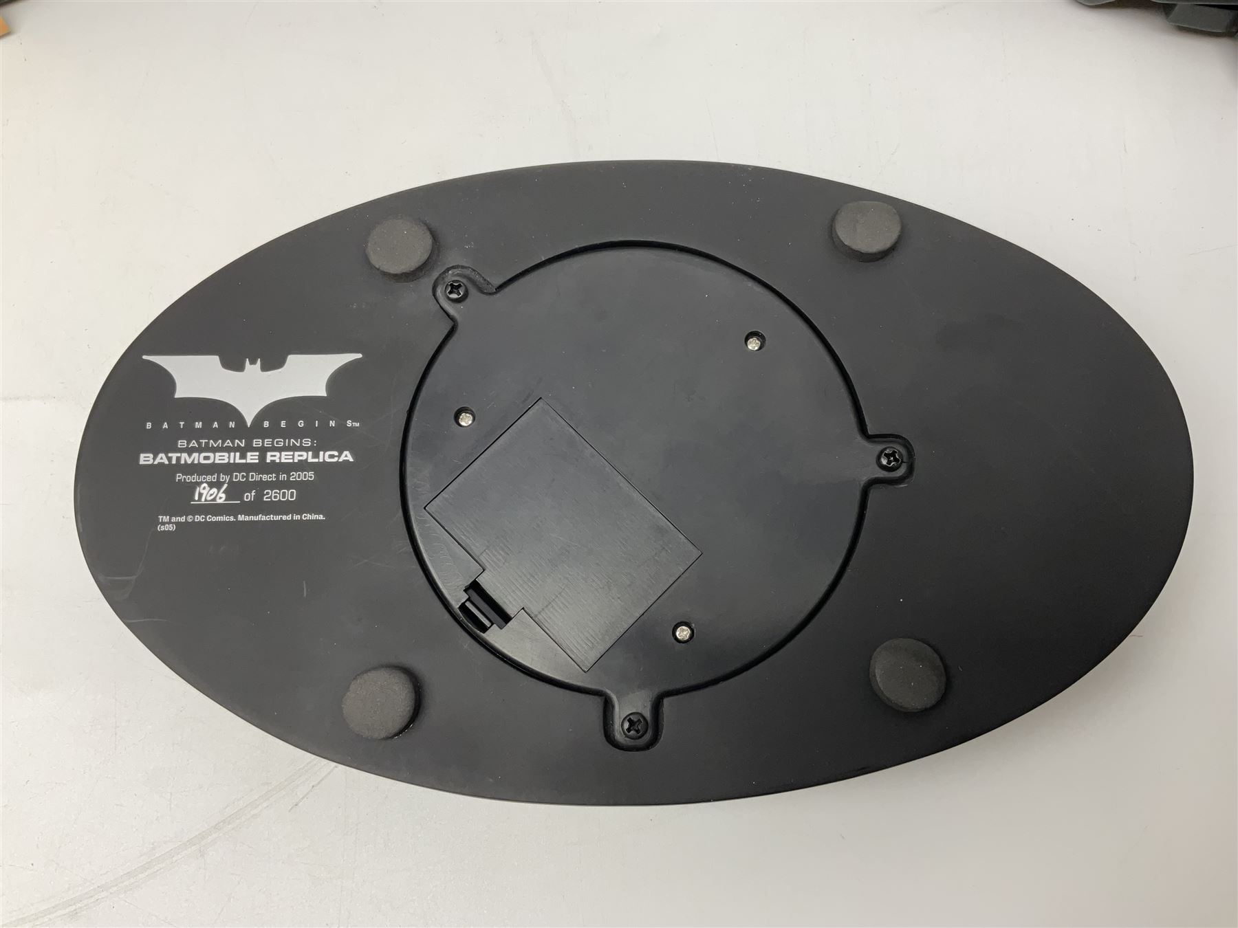 DC Direct Gallery ‘Batman Begins’ Batmobile Replica no. 1906/2600, with original box and certificate of authenticity 