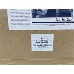 Tom Harland (Yorkshire 1945-2012): 'The Humber - Late Afternoon in November', pastel signed, titled on label verso 31cm x 43cm 