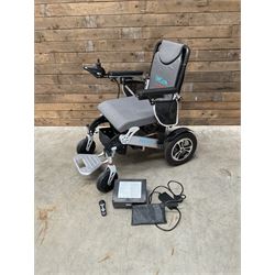BC-EA8000 Electric Wheelchair Lightweight Foldable Electric Wheelchair, Portable Electric ...
