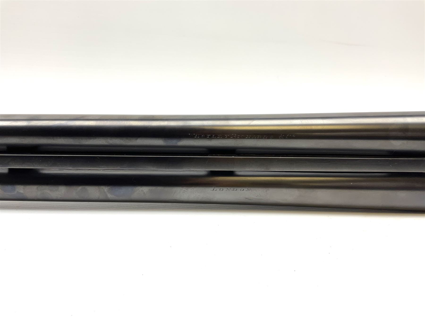 Very fine Westley Richards 12-bore side-by-side double barrel boxlock ejector live pigeon sporting gun, c1910, very heavy and thick 76.5cm blued tightly choked barrels with 2.5