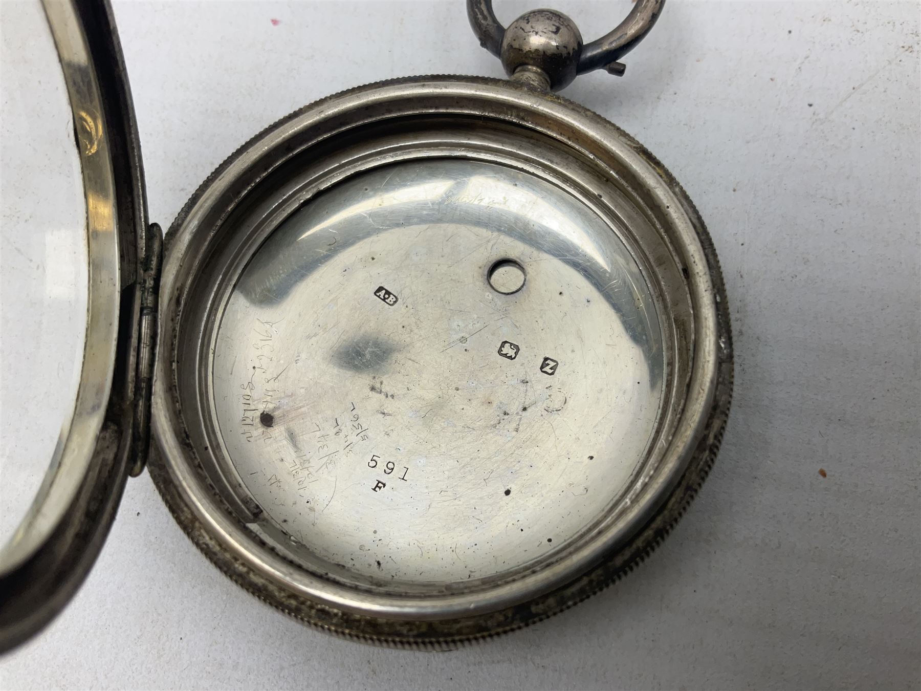 Edwardian silver open face lever fusee pocket watch by Louis Nathan, Leeds, case hallmarked Chester 1906, one other silver pocket watch by American Watch co, Waltham and a silver pocket watch case, hallmarked