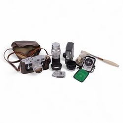Leica DBP M3 35mm rangefinder camera body, serial no. 1038356, circa 1961, in chrome finis...