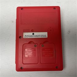 Collection of Pokemon trading cards, mostly 1999 Wizards Pokemon cards to include holo Charizard 4/102, first edition holo Machamp 8/102, further holographic cards; Dark Flareon 35/82 and Dark Vaporeon 45/82, cards from themed sets and 4th edition prints; 1998 Electronic Pokédex with cardboard boxes for themed decks Blackout, Overgrowth and Power Reserve Jungle, along with a large quantity of energy and trainer cards 