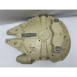 Star Wars - two unboxed vintage Star Wars vehicles comprising Millenium Falcon with 3 3/4