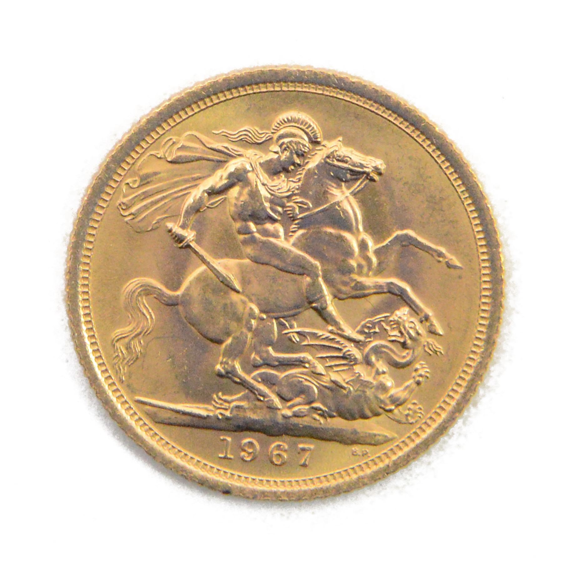 Queen Elizabeth II 1967 gold full sovereign coin