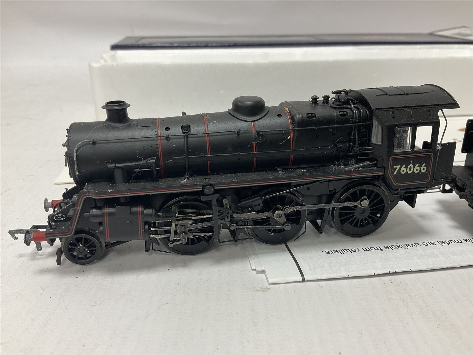 Bachmann ‘00’ gauge - three DCC ready locomotives comprising 32577 Ivatt Class 4 Mogul 2-6-0 locomotive no.43160 in BR black; 32828 Ivatt Class 2 2-6-0 locomotive no.46520 in BR green; 32951 Standard Class 4MT 2-6-0 locomotive no.76066 in BR black; in original boxes (3) 