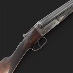 William Cashmore 12 bore, double trigger, boxlock ejector side by side double barrel shotg...