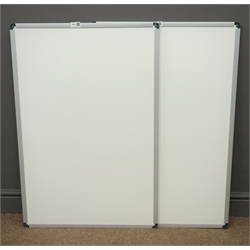  Two dry white boards (90cm x 60cm) and a selection of smaller display and white boards  