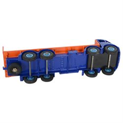 Two Meccano Dinky Supertoys diecast models, comprising Foden Flat Truck with Tailboard no. 903, in blue and orange finish, and Foden Flat Truck with chains, in green finish, both boxed, no. 905 in dual numbered box