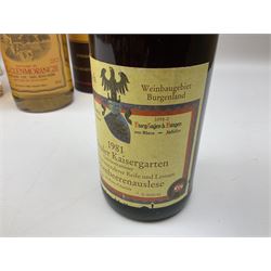 Mixed alcohol to include Glenmorangie 10 years old single Scotch whisky, Cardhu 12 year old Malt whisky, Ferdinand Pieroth 1949 Gau-Odernheimer Petersberg Beerenauslese, etc various contents and proofs
