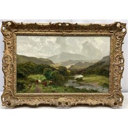 James Peel (British 1811-1906): 'Lledr Valley', oil on canvas signed, titled on the frame 40cm x 65cm
