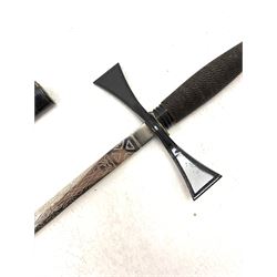 Masonic Knights Templar uniform, comprising hooded cape, ceremonial sword marked AR Fabb Bros Ltd, cap, sash, and belt.