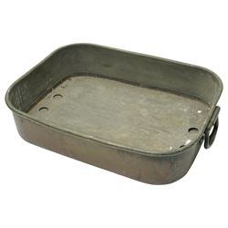 19th century copper cooking pan with liner engraved with a Ducal coronet and initials and ...