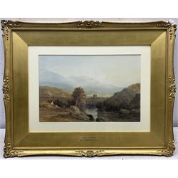 Edward Martindale Richardson (British 1810-1874): 'Evening Near Dunkeld on the River Tay', watercolour unsigned, original title label verso 22cm x 34cm 
Provenance: private collection, purchased James Alder Fine Art, Hexham; with Mallams Oxford 9th March 2016 Lot 442