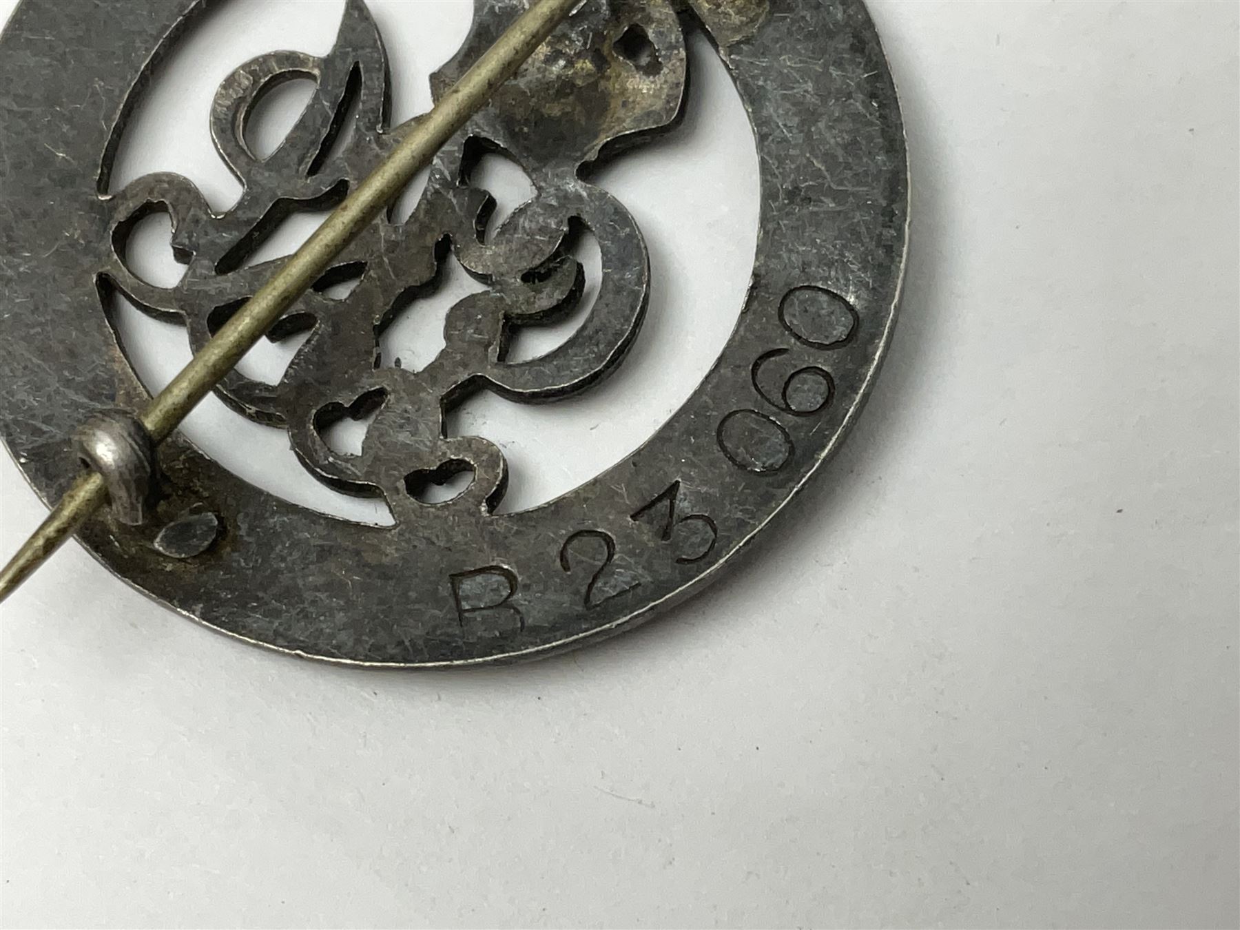 Two Services Rendered badges Nos.B23060 and B201341; two MSO BAOR (Mixed Services Organisation British Army of the Rhine) badges; small quantity of shoulder titles, lapel/sweetheart brooches, buttons and non-military related items