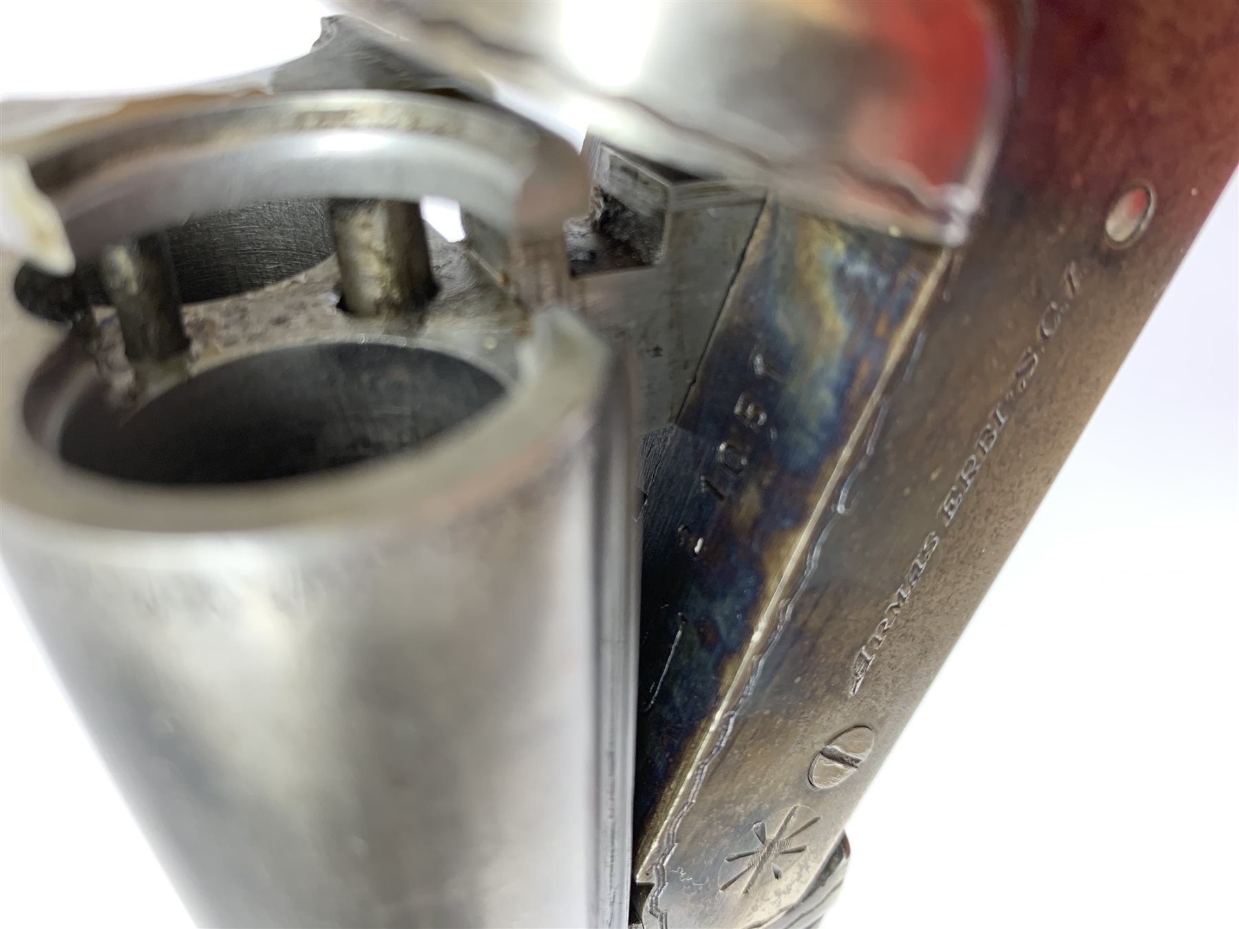 Spanish Armas Erbi 12-bore boxlock non-ejector side-by-side double barrel shotgun with walnut stock and 71cm barrels, No.21051, L115cm overall SHOTGUN CERTIFICATE REQUIRED