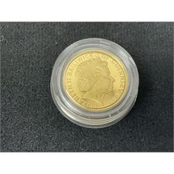 Single owner lifetime collection of mostly commemorative modern World coins with gold, silver and base metal examples, including two Queen Elizabeth II Bailiwick of Guernsey twenty-five pound gold coins 'The 1999 Royal Wedding' and '100th Anniversary of the End of the Victorian Era' 2001 each in 24 carat gold weighing 7.81 grams with certificates, silver coins commemorating the Millennium 2000 including Guyana sterling silver proof two-thousand dollars, Fiji sterling silver proof five dollars etc, silver coins from the Queen Elizabeth II Golden Jubilee Collection dated either 2002 or 2003 from Great Britain and the Commonwealth countries, United Kingdom commemorative crowns in card folders, The Royal Mint United Kingdom 1997 proof coin set in red folder without certificate etc