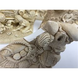 Thirty three Lilliput Lane models from the British collection and paint your own Children's Plaques, to include I am a little teapot, Gnome improvements, Dennis the Dragon, Bill and Ben, The Bobbins etc, some with boxes and deeds 