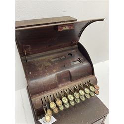 An Antique cash register, made by The National Cash register Co, Ltd. London, H43. 