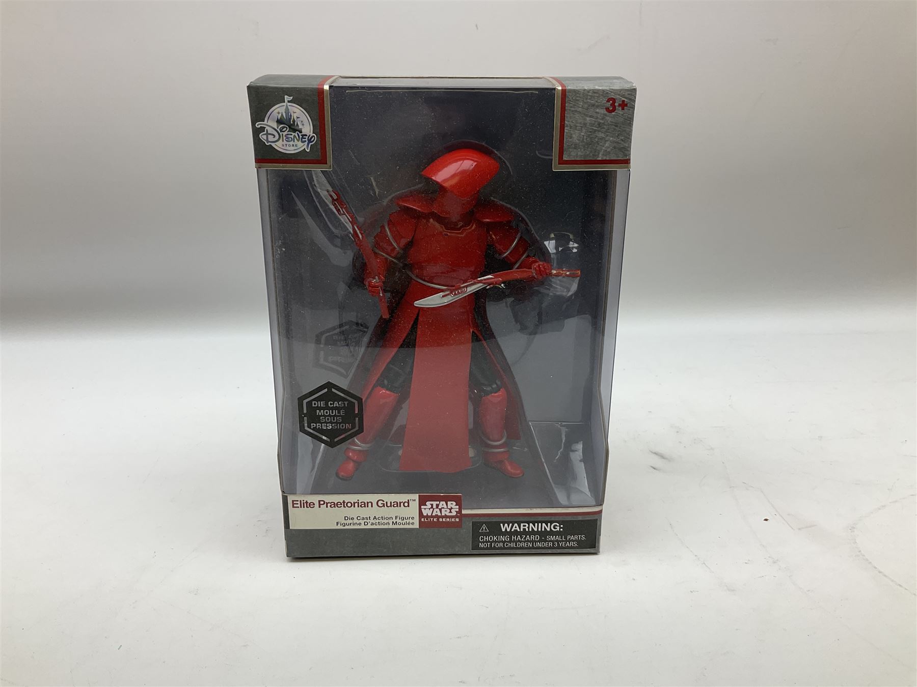 Star Wars - Disney Store The Force Awakens figurine playset, Poe's X-Wing Fighter, Snowspeeder and First Order Tie Fighter; Solo figurine set; The Last Jedi Elite Series die-cast action figure of Praetorian Guard; all mint and boxed; together with Star Wars Episode 1 card game, boxed (7)