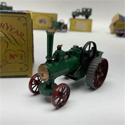 Moko Lesney - four Models of Yesteryear die-cast models comprising two 1925 Allchin Traction Engine no.1, Sentinel Steam Wagon no.4 and Fowler Showman’s Engine, all boxed; with two Matchbox 1-75 series models, Scammell Breakdown Truck no.64 and Austin MK 2 Radio Truck, both boxed (6)