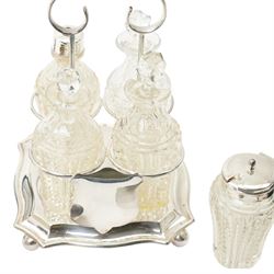 Amber and silver earrings; silver bangle; Barbara Cattle silver plated cruet set, RHS bronze medal, Great War for civilisation medal 