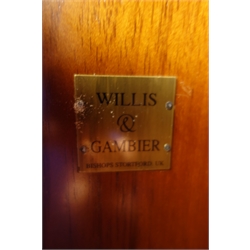  Willis & Gambier Louis Philippe style poplar and cherry wood triple wardrobe, with fitted interior, W175cm, H197cm, D66cm  