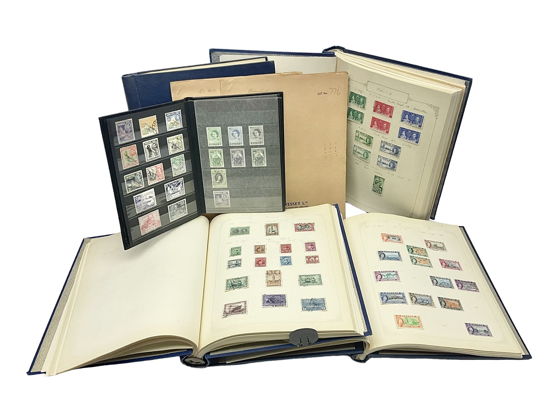 Great British, Commonwealth and World stamps, including Ascension, Bahamas, Barbados, Bermuda, British Solomon Islands, Brunei, Falkland Islands, Gold Coast, Gilbert and Ellice Islands, Mauritius, Norfolk Islands, Pitcairn Islands, St Lucia, Sarawak, Queen Victoria and later Malta etc, housed in various albums and on pages