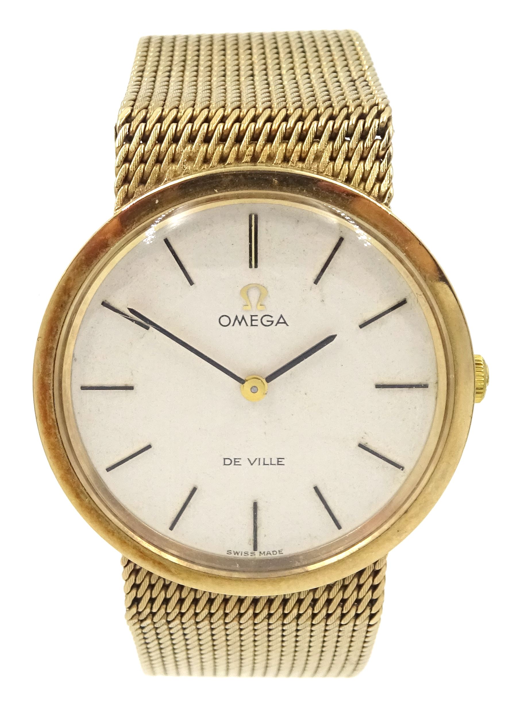 Omega De Ville gentleman's 9ct gold 17 jewel manual wind