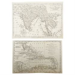 Thomas Bowen (Welsh 1733-1790): 'The West Indies exhibiting the English French Spanish and Danish Settlements' and 'An Accurate Map of the East Indies', pair 18th century engraved maps max 22cm x 31cm (2) (unframed)
Provenance: consigned by English Heritage