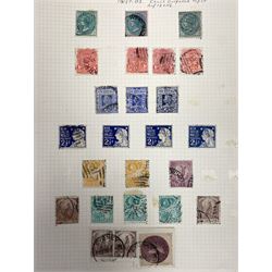 Australia New South Wales stamps, including 1850-4 various imperf issues, 1854-6 including five pence, six pence, one shilling etc, 1856-60 registered letter stamps, 1861-88 five shillings etc, housed on pages
