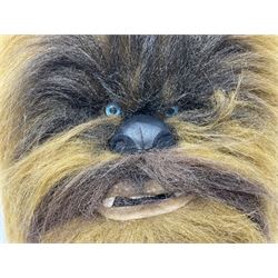 Star Wars - Chewbacca back-pack in the form of the Wookie's hairy head with single zipped compartment H44cm