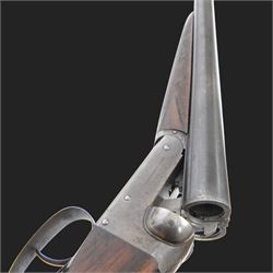 William Cashmore 12 bore, double trigger, boxlock ejector side by side double barrel shotgun with 71cm (28