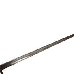 British Edward VII 1897 pattern Infantry Officer's sword, by F.W. Flight, the 82cms single edged blade etched with leaf design and Royal cypher, the hilt with pierced and cypher decorated guard around wire bound shagreen grip, within leather scabbard with frog and Sam Browne, overall L100cm